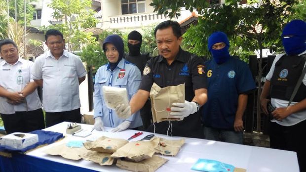 Barang bukti narkoba yang dimusnahkan