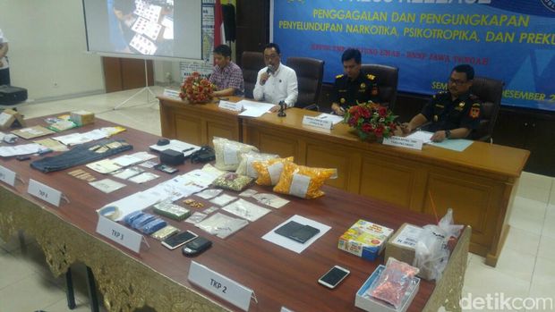 Narkoba dari Eropa untuk Pesta Tahun Baru Diamankan di Semarang