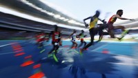 Masih dari Olimpiade 2016, peserta lari 3.000 meter halang rintang tengah bersaing untuk menjadi yang terbaik (Foto: Alexander Hassenstein/Getty Images)