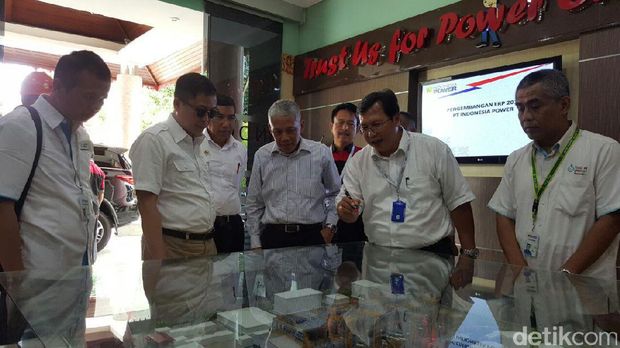 Menteri ESDM Ignasius Jonan di PLTDG Pesanggaran-Bali