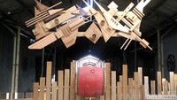Selain itu di destinasi ini, ada banyak seni instalasi yang dipamerkan. Karya ini dihasilkan oleh seniman muda asli Taiwan (Wahyu/detikTravel)