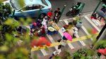 PKL Kuasai Pedestrian Baru di Tanah Abang