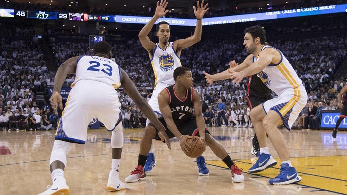 Warriors Jinakkan Raptors