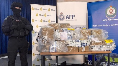 Polisi Australia Sita 1,1 Ton Kokain