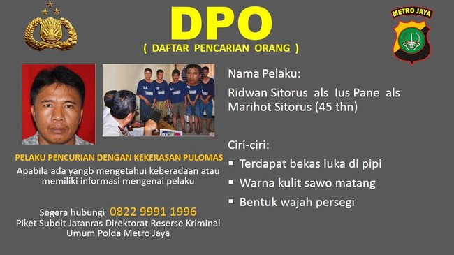 Memburu Pius Pane DPO Perampok Sadis Pulomas Sampai Lubang Semut