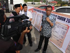 Pemprov Bengkulu Semarakkan Tahun Baru dengan Pajang Spanduk APBD