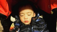 Lucunya Rafathar yang tampak tertidur pulas. (Dok. Instagram/raffinagita1717)