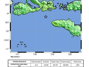 Analisis BMKG soal Gempa Sumba: Dapat Berdampak Kerusakan Ringan