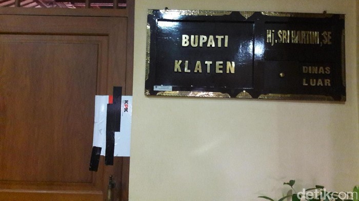 Ruang Dinas Bupati Klaten Disegel KPK