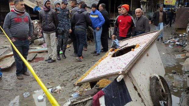 2 Ledakan Bom Guncang Baghdad, 27 Orang Tewas