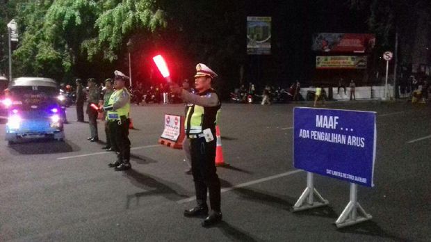 Ada Perayaan Tahun Baru, Lalin Sekitar Kota Tua Dialihkan