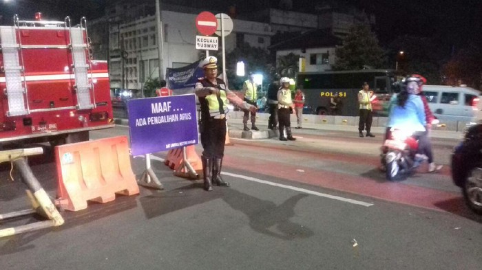 Ada Perayaan Tahun Baru, Lalin Sekitar Kota Tua Dialihkan