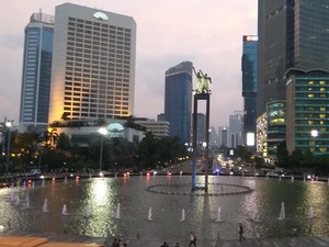 Malam Tahun Baru, Bundaran HI Masih Lengang