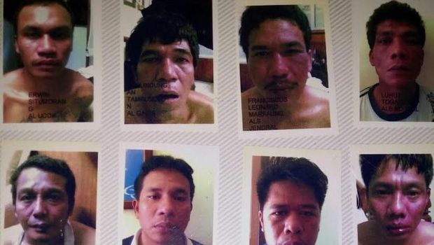 Ramlan Butarbutar dan Erwin Situmorang Cs saat ditangkap di Sukabumi.