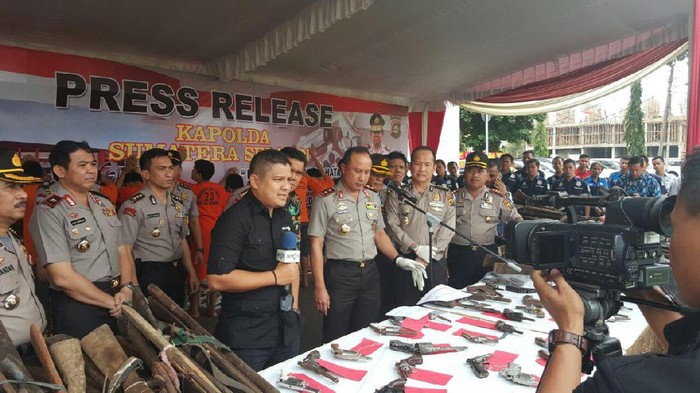 Sepanjang Tahun 2016, Polda Sumsel Amankan 1.367 Senjata Rakitan