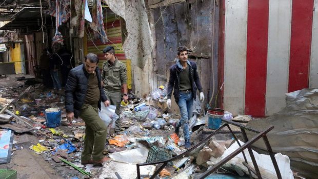 2 Ledakan Bom Guncang Baghdad, 27 Orang Tewas