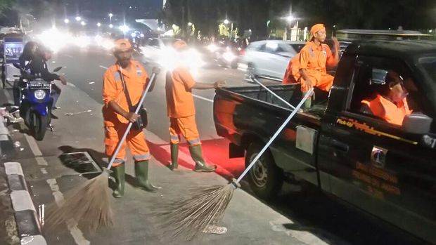 Usai Malam Tahun Baru Sampah di Jakarta Capai 225 Ton