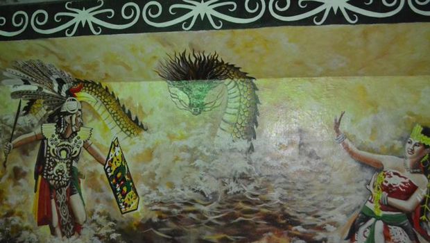 Mural di Jembatan Kahayan (Zulfanariansyah/d'Traveler)