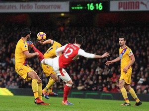 Aksi Kalajengking Giroud Masuk Lima Besar Gol Terbaik Wenger