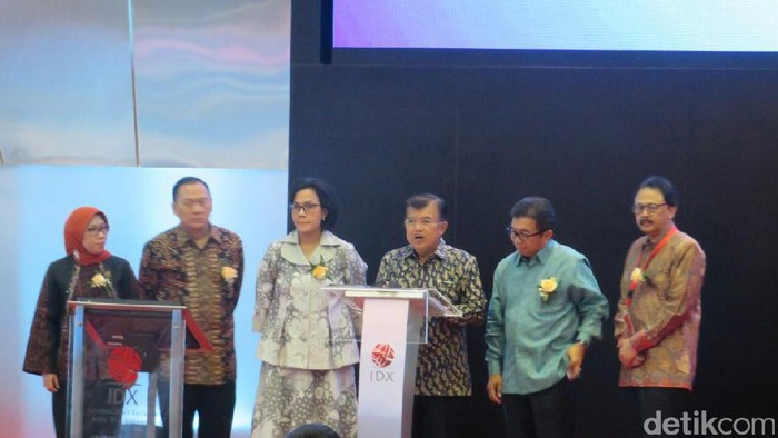 JK dan Sri Mulyani Buka Perdagangan Bursa 2017