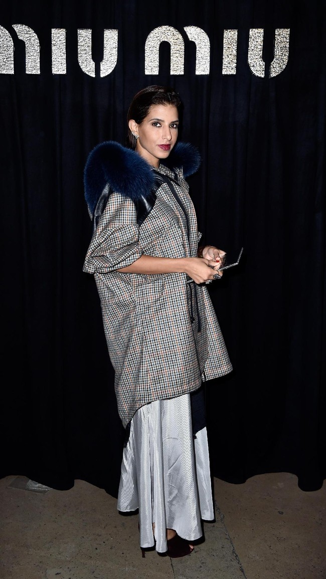 Princess Deena Aljuhani Abdulaziz attends the Tome fashion show during Mercedes-Benz Fashion Week Spring 2015 at The Pavilion at Lincoln Center on September 4, 2014 in New York City. (Photo by Cindy Ord/Getty Images for Mercedes-Benz Fashion Week)