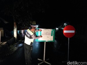 Majalengka-Cikijing Terputus Karena Jalan Ambles, Arus Lalin Dialihkan