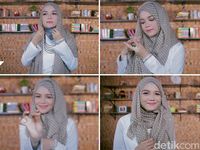 Cuma Semenit, Tutorial Hijab Dengan Aksen Ikat Untuk Ke Kampus