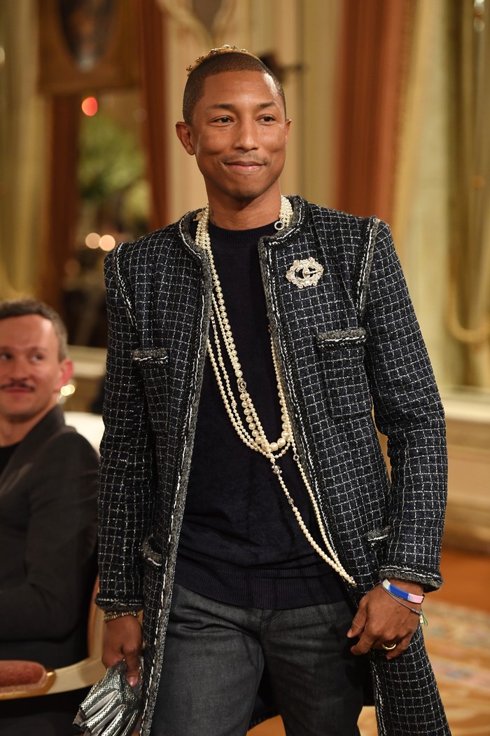 PARIS, FRANCE - DECEMBER 06:  Pharell Williams walks the runway during 