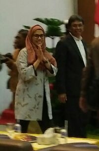 Sri Mulyani Tampil Berjilbab di Universitas Syiah Kuala