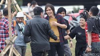 Once saat tiba di lokasi acara.