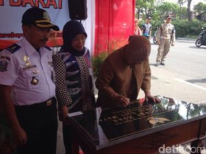 Wali Kota Risma Resmikan Frontage Road Sisi Barat