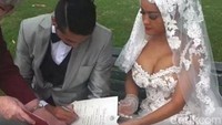 Foto pernikahan Julia Perez dan Gaston Castano. Foto: ist