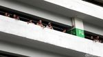 Demo Driver GrabBike Jadi Tontonan Warga