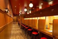 Restoran bersekat di Ichiran Ramen.