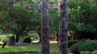 Totem ini seakan menjadi bukti bahwa peradaban suku-suku asli Taiwan di masa itu sudah cukup maju karena sudah mengenal kepercayaan serta seni memahat kayu (Wahyu/detikTravel)