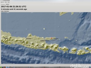 Madura Diguncang Gempa 3,3 SR di Timur Laut Pamekasan