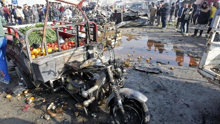 Bom Bunuh Diri di Pasar Baghdad, 11 Orang Tewas
