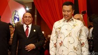 Ketua Umum PSSI Edy Rahmayadi bersama Menpora Imam Nahrawi saat hadiri kongres PSSI.