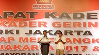 Sandi kemudian mengucapkan terimakasih kepada Ketum Gerindra Prabowo Subianto yang sudah mendukung penuh keduanya. Sementara itu cagub Anies Baswedan menyatakan akan mengembalikan keadilan bagi warga DKI Jakarta.