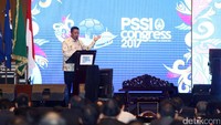 Menpora Imam Nahrawi saat memberikan sambutan mengatakan, pemerintah ia sebut mendukung penuh PSSI untuk bekerja sama membangun organisasi dan sepakbola Indonesia ke arah lebih baik.