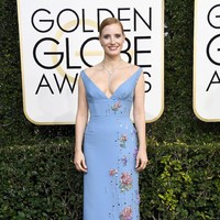 Jessica Chastain, Annual Golden Globe Awards at The Beverly Hilton Hotel on January 8, 2017 in Beverly Hills, California.  (Photo by Frazer Harrison/Getty Images)