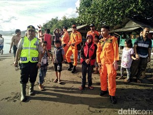 Perempuan 52 Tahun Terseret Ombak di Pantai Palabuhanratu