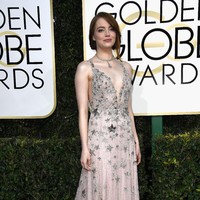 Emma Stone, Annual Golden Globe Awards at The Beverly Hilton Hotel on January 8, 2017 in Beverly Hills, California.  (Photo by Frazer Harrison/Getty Images)