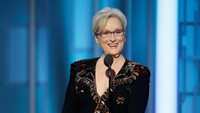 Pidato Meryl Streep yang membela wartawan menjadi sorotan di acara tersebut. Paul Drinkwater/Courtesy of NBC/Handout via REUTERS