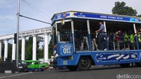 Rute yang dilalui Bus Uncal antara lain, Taman Air Mancur di Jalan Sudirman, Taman Heulang di Jalan Pemuda, Taman Sempur di Jalan Jalak Harupat, Taman Kencana di Jalan Salak, Tugu Kujang, Jalan Otista dengan tujuan akhir Balaikota Bogor (Farhan/detikTravel)