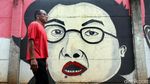 Mural Presiden RI Hiasi Jalan Legok Bekasi