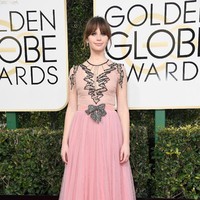 Felicity Jones, Annual Golden Globe Awards at The Beverly Hilton Hotel on January 8, 2017 in Beverly Hills, California.  (Photo by Frazer Harrison/Getty Images)