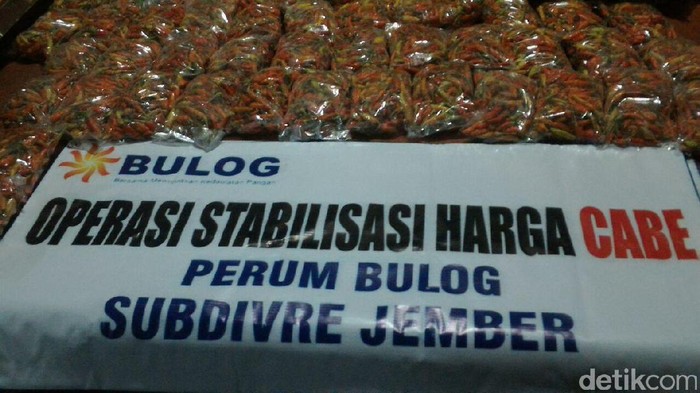 Jual Cabai Murah, Operasi Pasar Bulog di Jember Diserbu Warga