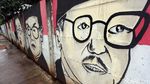 Mural Presiden RI Hiasi Jalan Legok Bekasi