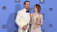 Kemenangan La La Land yang berhasil menorehkan rekor baru, tujuh piala di Golden Globe 2017. Kevin Winter/Getty Images/detikFoto.